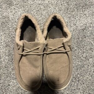 Hey dude Cozy Tan Slip-On Loafers